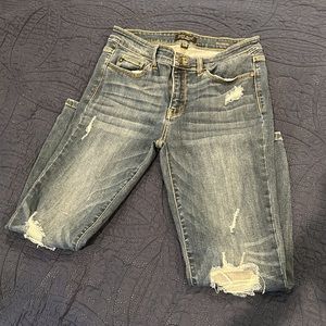 Judy Blue distressed relaxed fit boyfriend jeans sz 11